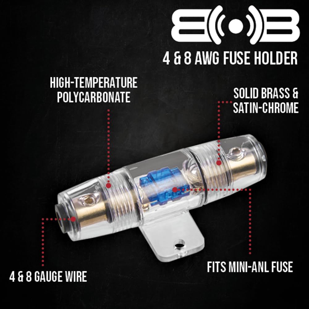 Belva True 4 Gauge Awg Premium Cca Complete Amplifier Wiring Kit With Ofc 4 Channel Rca Cable   Bak44 Red